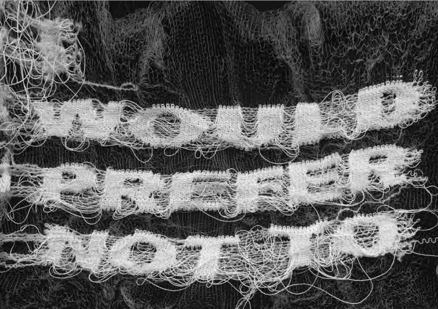You are currently viewing « I Would Prefer Not To » Knit Tricot, 2016